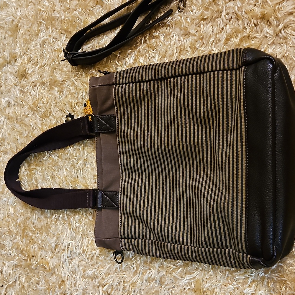 Chala Striped Fox Design Tote Bag - Picture 3 of 5